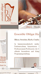 Mobile Screenshot of ensemble-obligat.de
